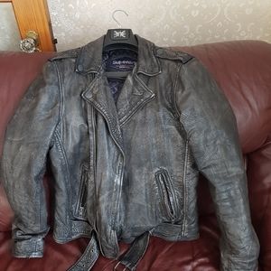 Superdry Endurance Custom Leather Jacket Size M (Medium)